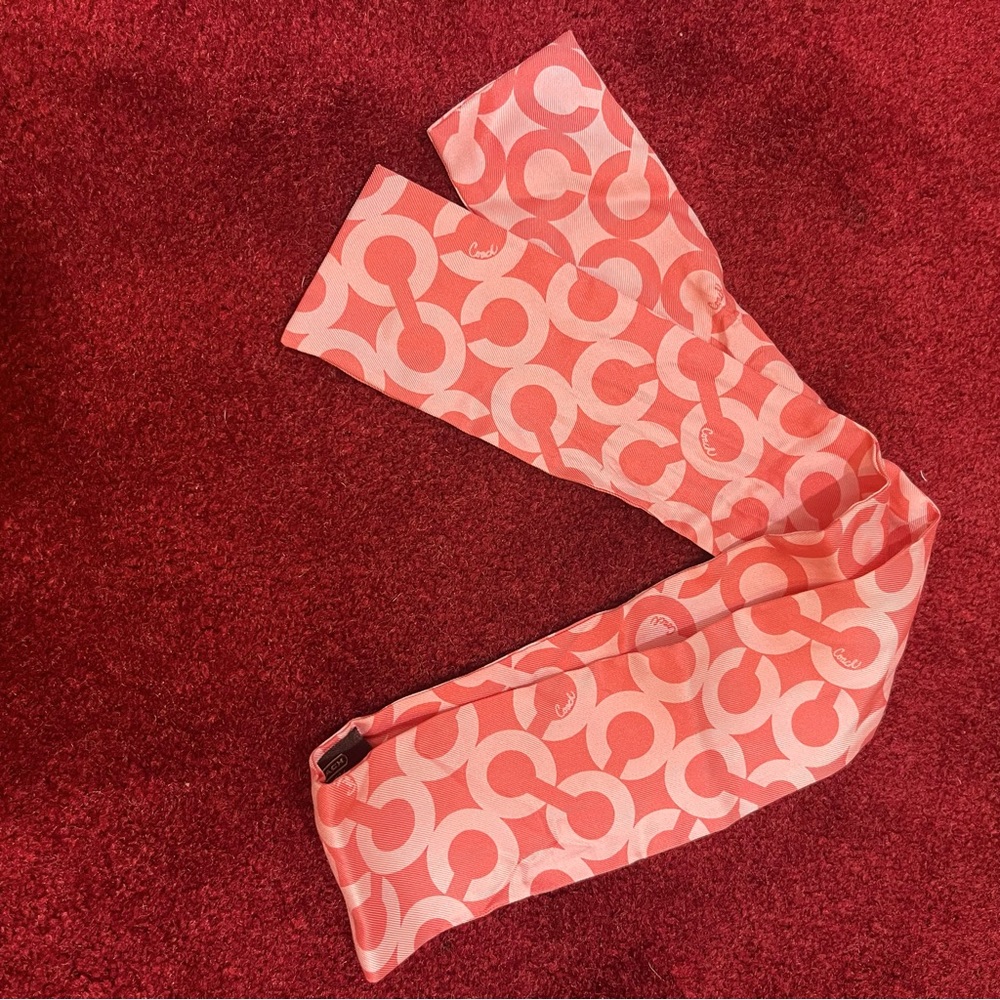 Coach vintage hair scarf
